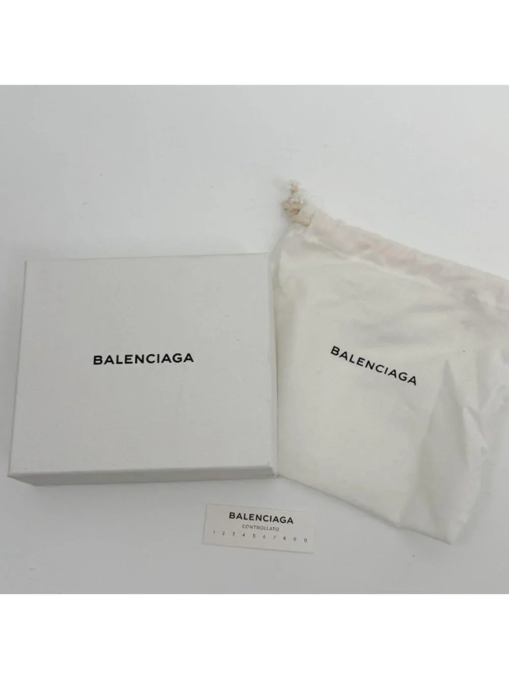 Balenciaga Perforated Leather Bifold Everyday Wallet